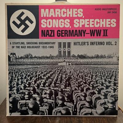 Marches, Songs, Speeches, Nazi Germany-WWII LP 33-1/3rpm in Mint Condition Vinyl Album.