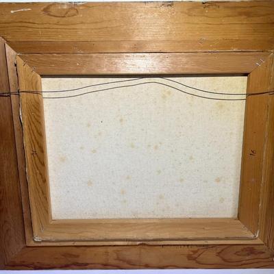 H. GAILEY (Noted Artist) Oil/Acrylic on Canvas Seascape Scene Frame Size 23.5" x 27.5" in Good Preowned Condition.