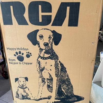 Vintage RCA Victor Mascot Nipper & Chipper Dogs by Dankin Plush 24" NIB (Pickup Only in Berlin, NJ 08009)