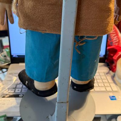 Vintage 1950’s Emmett Kelly Clown Hobo Doll w/Stand Preowned from an Estate as Pictured.