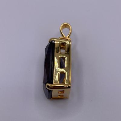 Joan Rivers Large purple pendant