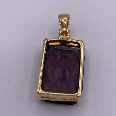Joan Rivers Large purple pendant