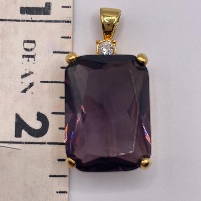 Joan Rivers Large purple pendant