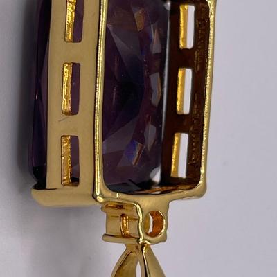 Joan Rivers Large purple pendant
