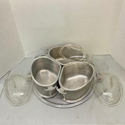 733 Set of Three Vintage Guardian Serviceware Roasters