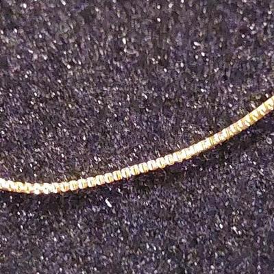 18kt Solid Gold Chain 1 mm