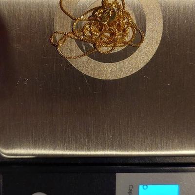 18kt Solid Gold Chain 1 mm