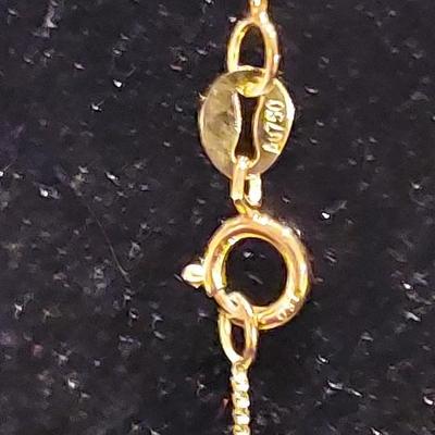 18kt Solid Gold Chain 1 mm