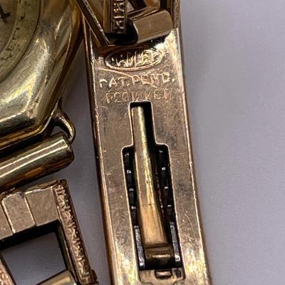 Watch, charcoal pencil and 1/20 12k gold bracelet