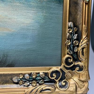 Sale Photo Thumbnail #640: There is no significant damage to the canvas or the frame and is in overall good collectible or displayable condition. Check pictures for more details and for sizing.