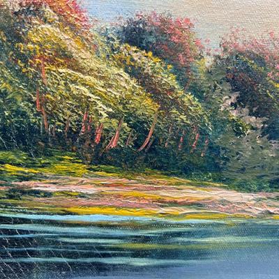 Sale Photo Thumbnail #644: There is no significant damage to the canvas or the frame and is in overall good collectible or displayable condition. Check pictures for more details and for sizing.