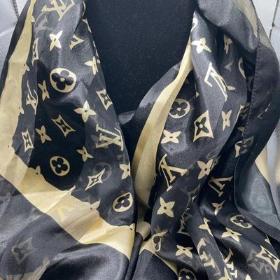 Gold & Black LV Scarf