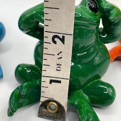 Kitty’s critters “Hear, See, Speak No Evil” Frogs