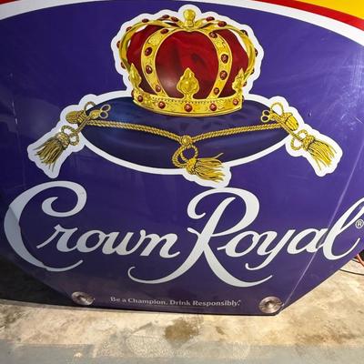 1-Crown Royal Double-Sided Metal Car Hood Sign