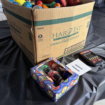 11-Bingo Dobbers and Handheld Yahtzee Game