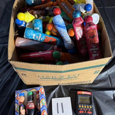 11-Bingo Dobbers and Handheld Yahtzee Game