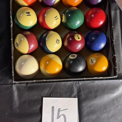 15-Set of Pool Balls