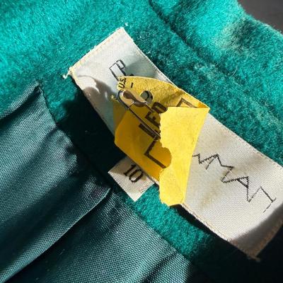 21-Beautiful Green Vintage Coat