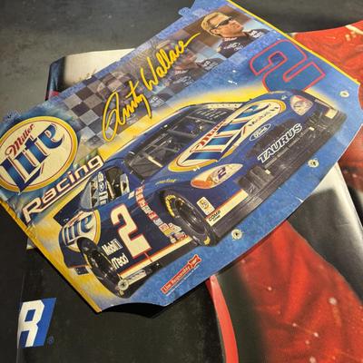 26-Large Poster w/ Miller Lite Hood Sign