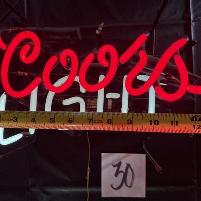 30-Coor’s Light Neon sign