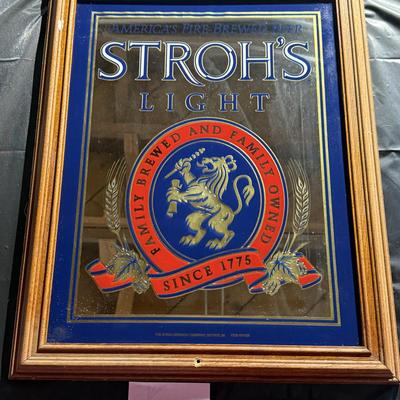 33-Stroh’s Mirrored Sign and Killian’s Irish Red sign (not wood)