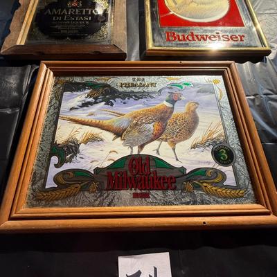 34-Mirrored Bar Signs x 3