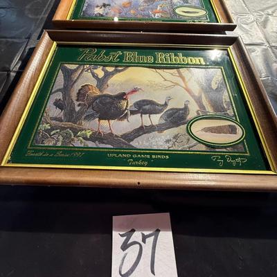 37-Beer Signs/Art x 2