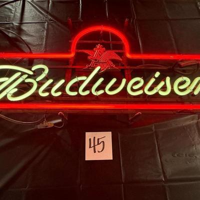 45-Budweiser Neon Sign
