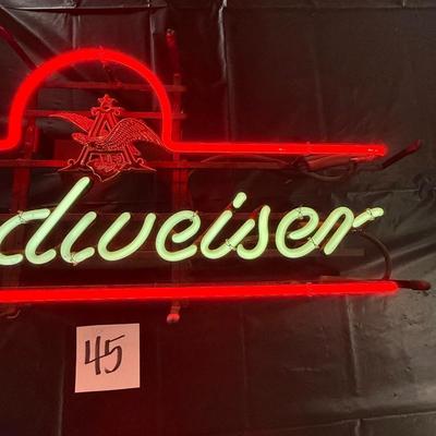 45-Budweiser Neon Sign