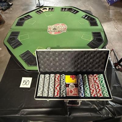 50-Poker Table and Chips