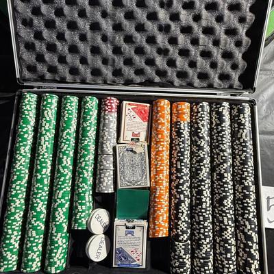 51-poker table and chips