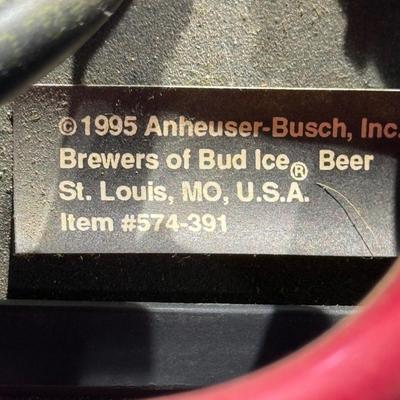 54-Nonworking Bud Ice neon light and Crown Royal beer sign