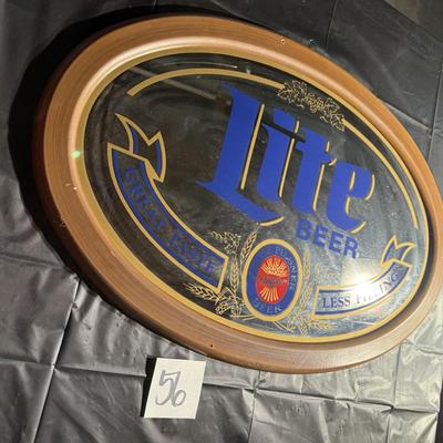 56-Lite Beer Mirrored Wall sign/Art