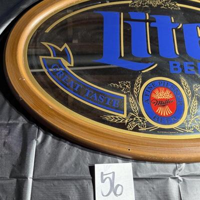 56-Lite Beer Mirrored Wall sign/Art