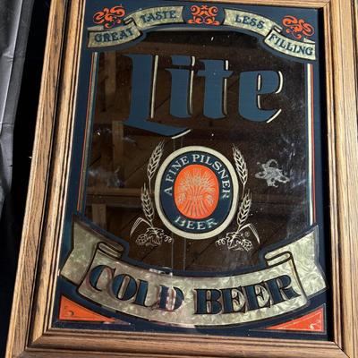 57-Lite Beer Mirrored sign