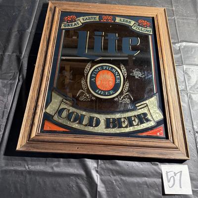 57-Lite Beer Mirrored sign