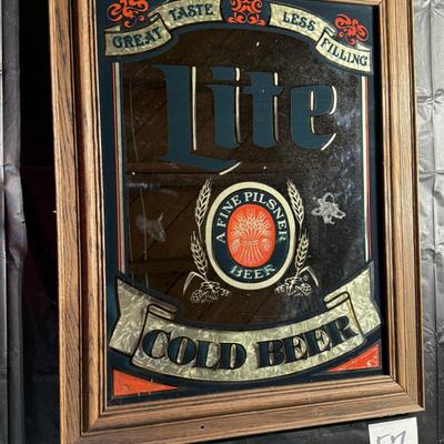 57-Lite Beer Mirrored sign