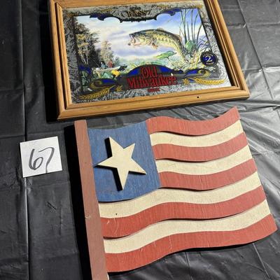 67-mirrored bar sign and wall decor