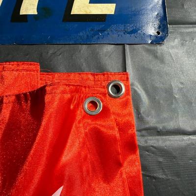 73-banner and metal sign