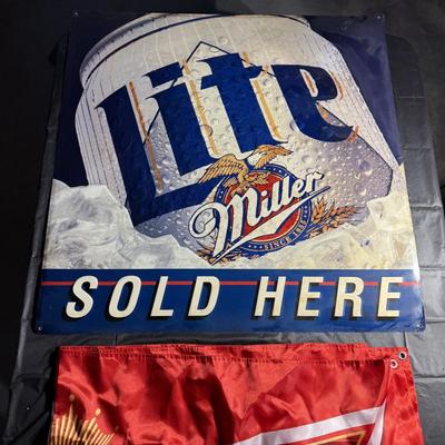 73-banner and metal sign