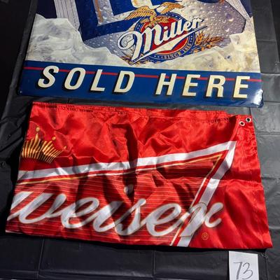 73-banner and metal sign