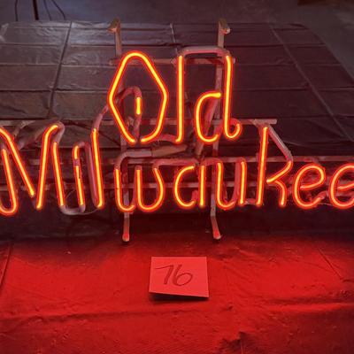 76-Old Milwaukee Neon Light