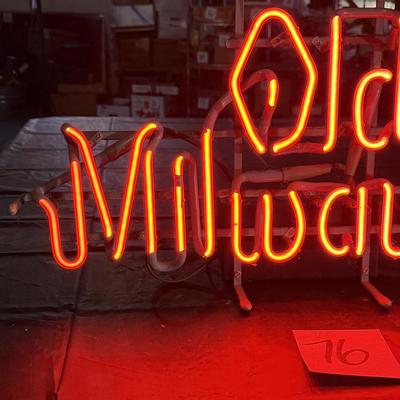 76-Old Milwaukee Neon Light
