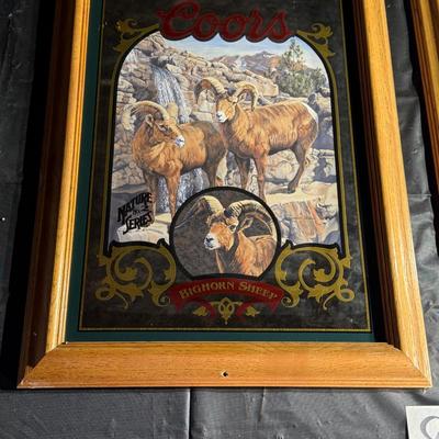 86-Framed Wildlife Beer pair