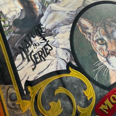 87-Framed Wildlife Beer pair