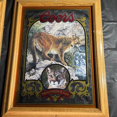 87-Framed Wildlife Beer pair