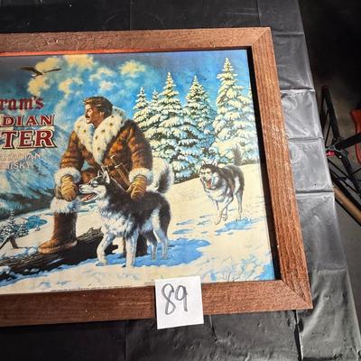 89-Seagram’s Framed Bar Sign