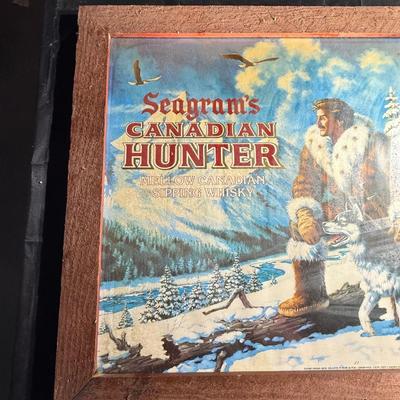 89-Seagram’s Framed Bar Sign