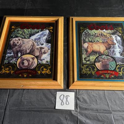 88-Framed Wildlife Beer Pair