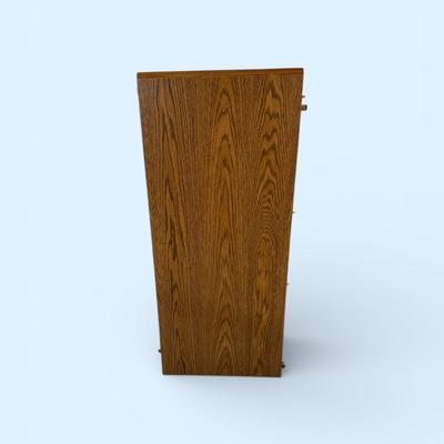 Vintage Drop Leaf Dining Table, Removable Leaf, And Six Press Back Chairs